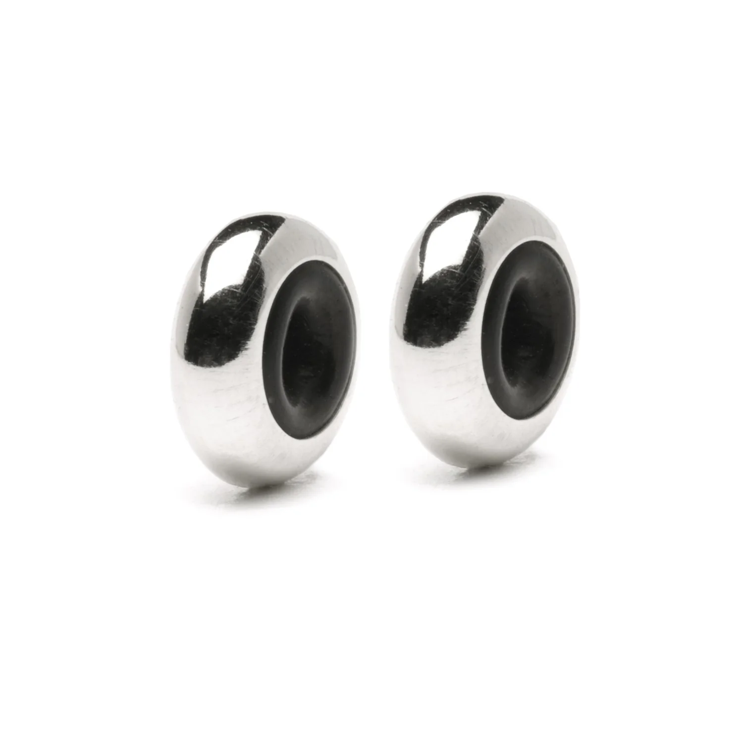 Bangle a Cuore con 2 Stop in Argento - Image 5