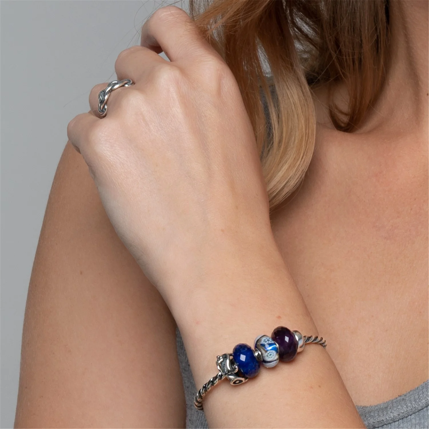 Bangle a Spirale in Argento - Image 8