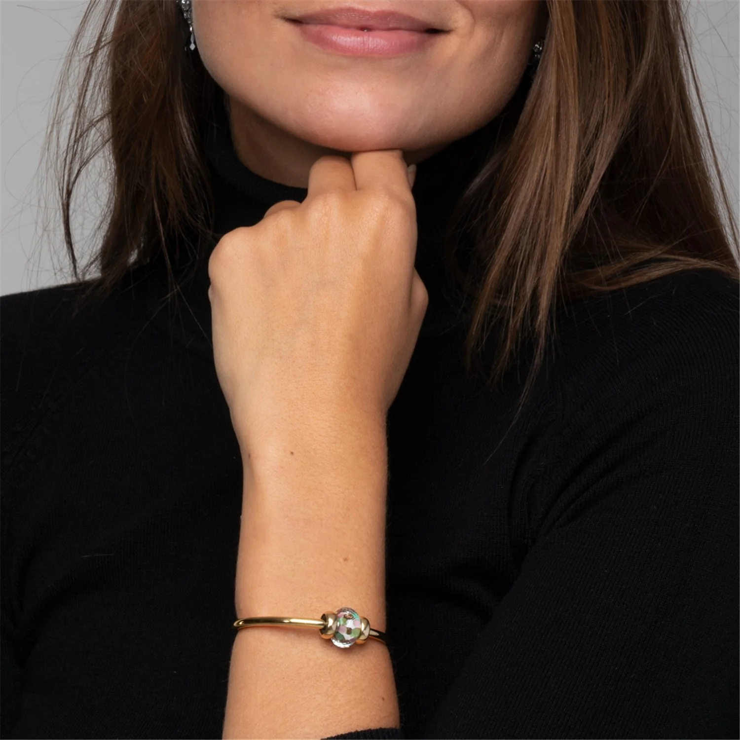 Bangle Placcato Oro con 2 Stop - Image 4