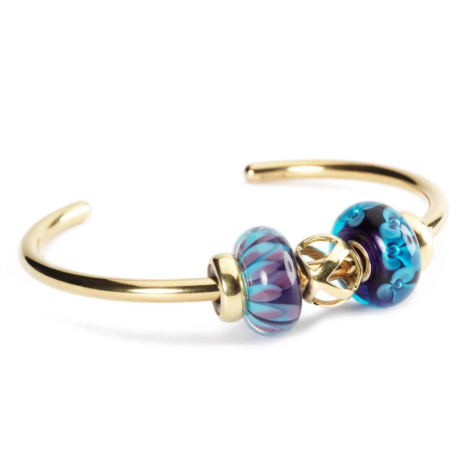 Bangle Placcato Oro con 2 Stop - Image 9