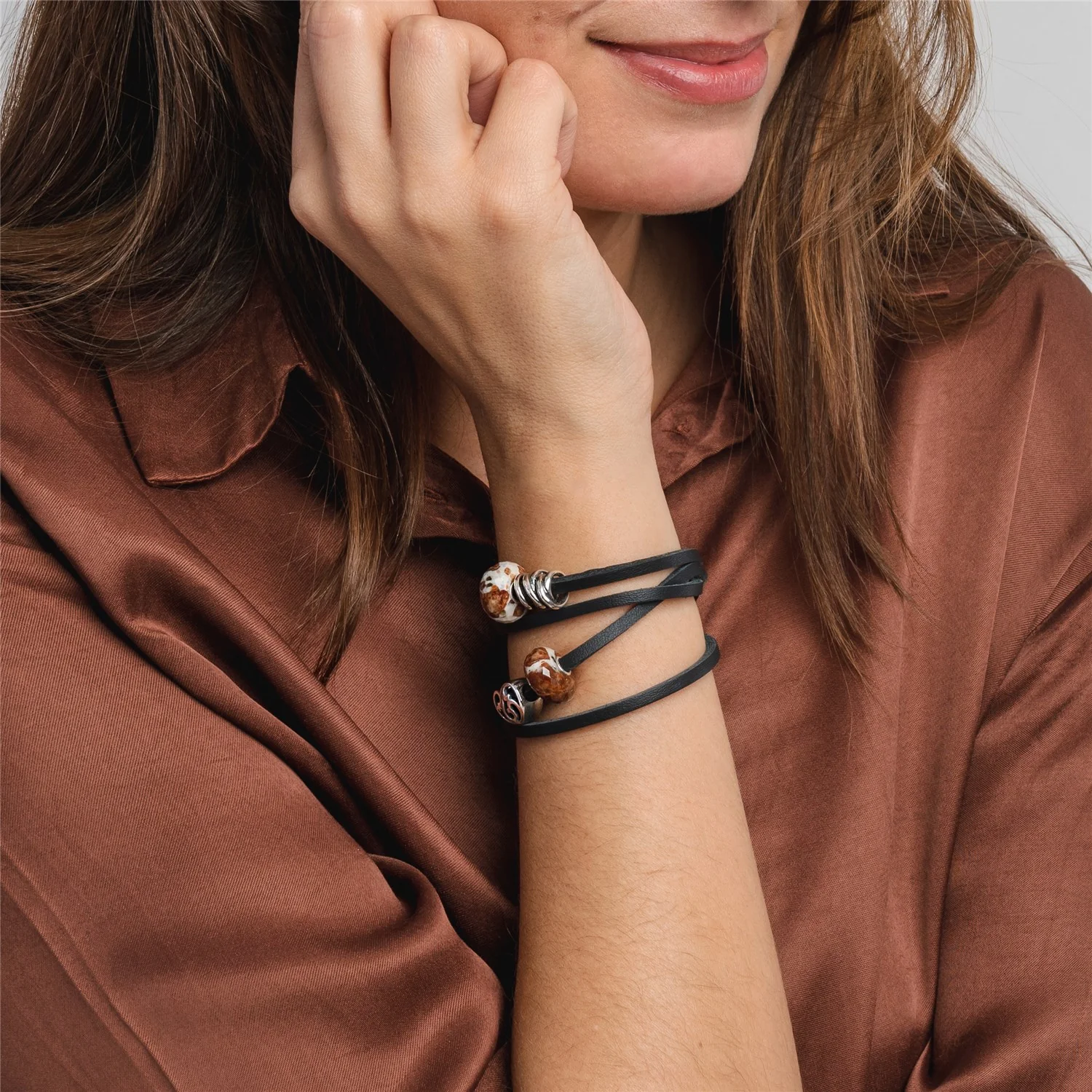 Bracciale Cuoio Nero - Image 8