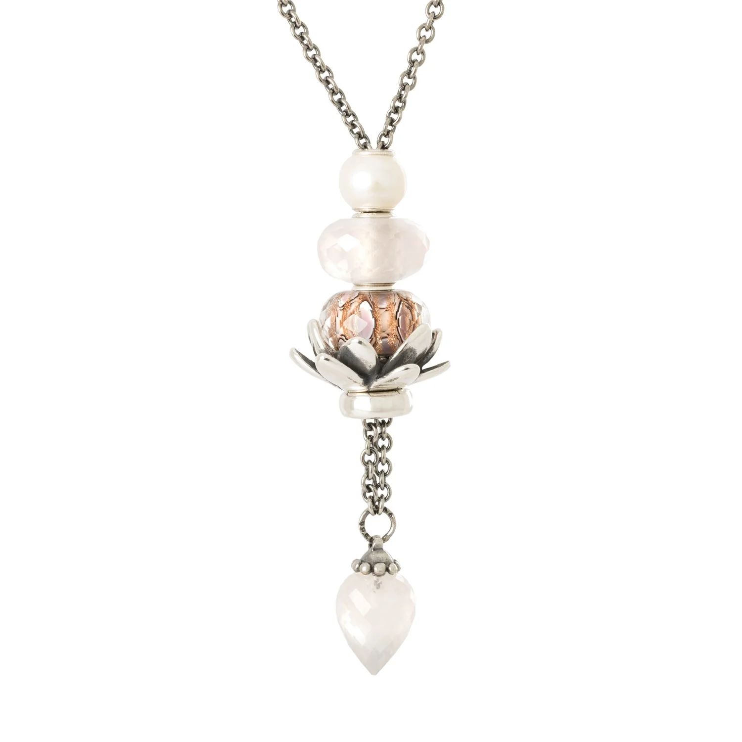 Collana d'Argento con Quarzo Rosa - Image 2